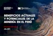 BENEFICIOS ACTUALES Y POTENCIALES DE LA ......2019/07/24  · BENEFICIOS ACTUALES Y POTENCIALES DE LA MINERÍA EN EL PERÚ Resumen ejecutivo Índice 2 I. El potencial minero del Perú