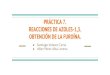PRÁCTICA 7. REACCIONES DE AZOLES-1,3. OBTENCIÓN ...depa.fquim.unam.mx/amyd/archivero/PresentacionPractica7...PRÁCTICA 7. REACCIONES DE AZOLES-1,3. OBTENCIÓN DE LA FUROÍNA. Santiago
