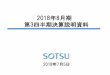 2018年8月期 第3四半期決算説明資料 - Sotsu · 2018年8月期第3四半期決算損益計算書要約対比 連結 （百万円） ライツ事業の減収 減収に伴う減益