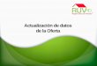 ACTUALIZACIÓN DE DATOS DE LA OFERTAaz772590.vo.msecnd.net/uiusuarios/Portal/files/guias-portal/oferta-d… · Actualización de Datos de la Oferta: La Actualización se realiza en