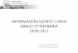 INFORMACIÓN QUINTO CURSO GRADO VETERINARIA 2014-2015veterinaria.ucm.es/data/cont/docs/30-2016-09-19-REUNION INFORM… · informaciÓn quinto curso grado veterinaria 2016-2017 charla