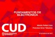 FUNDAMENTOS DE ELECTRÓNICA - Academia Cartagena99 · –En el laboratorio de Electrotecnia y Fundamentos de Electrónica –Por parejas Exámenes: –Parcial: Viernes 8 de Mayo –Primera