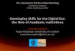 DevelopingSkills*for*the*Digital*Era: the Role of ... · PDF file The Individual project is a substantial piece of work (worth 60 credits, one third of the degree) that students undertake