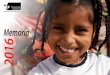 Memoria 2016 - tdh.tierradehombres.org€¦ · Viaje hacia la Vida Eventos, convenios y comunicación Voluntariado y Socios ... Primera Edición de reconocimiento al compromiso solidario