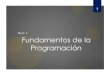 Fundamentos de la Programación - Academia Cartagena99€¦ · (Conceptos básicos) Conceptos claves Informática práctica Representar datos. Realizar procesamiento de datos mediante