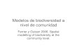 Modelos de comunidad - Recinto Universitario de Mayagüezacademic.uprm.edu/~jchinea/cursos/biodiversidad/Modelos de comunidad.pdfModelos de adecuación de especies • Anteriormente