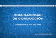 GUÍA NACIONAL DE CONDUCCIÓN · 4 Índice reglamentaciÓn de referencia en uruguay 5 permiso de conducir 6 categorÍas de permisos vigentes 8 factores de riesgo 10 la medicina y