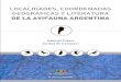 de la avifauna argentina - Fundación Azara · LocaLidades, coordenadas GeoGráficas y Literatura de La avifauna arGentina LocaLidades, coordenadas GeoGráficas y Literatura de La