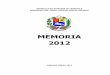 MEMORIA 2012 MINDEPORTE - Transparencia Venezuela€¦ · Oficina Estratégica de Seguimiento y Evaluación de Políticas Públicas ... implantación, seguimiento de políticas, la