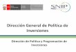 Dirección General de Política de Inversiones - Piura Region...Crecimiento de la Inversión Pública en Piura, 2005 - 2011 Evolución de la pobreza en Piura ( % de la población )
