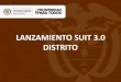 LANZAMIENTO SUIT 3.0 DISTRITO · 2019. 8. 30. · Lanzamiento V3.0 Depuración Migración Diseño Niveles De Madurez HISTORIA DE LA POLÍTICA DE ... A Resultados Gestión Racionalización