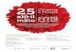 25 Cinema e Música abril de · do 25 de abril, com cinema e música, numa iniciativa subordinada aos temas do fascismo e liberdade. Venha comemorar connosco. Entrada livre. Organizado