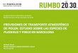 PREVISIONES DE TRANSPORTE ATMOSFÉRICO DE POLEN: … 2018/46… · 14º Congreso Nacional del Medio Ambiente. #Conama2018 Platanus and Pinus transport simulation NMMB/MONARCH: online