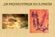 LA PREHISTORIA EN ESPAÑAmegustalageografia.weebly.com/uploads/2/3/9/9/23991712/...PALEOLÍTICO •Paleolítico Inferior: HOMO ANTECESSOR (Atapuerca. Burgos). Erectus de más de 800000