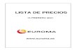 New LISTA DE PRECIOS - Euromadocs.euroma.es/docs/Lista-Precios-PVP.pdf · 2020. 9. 16. · lista de precios venta al pÚblico 20 septiembre 2020. productos pagina. accesorios de alarma