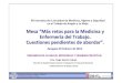 Mesa “Más retos para la Medicina y Enfermería del Trabajo ... · Sección de Epidemiología Laboral, Investigación y Evaluación Sanitaria. INSL Objetivos individuales de la