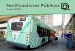 Notificaciones Públicas · Total de pasajeros en junio 96.9% Porcentaje de tiempo de retirada PM para los autobuses en la ciudad 96.8% Porcentaje de tiempo de retirada AM para los