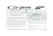 L La Gacetaa Gaceta - LSE Home · La Gaceta A. Sección A Acuerdos y Leyes REPÚBLICA DE HONDURAS - TEGUCIGALPA, M. D. C., 10 DE NOVIEMBRE DEL 2014 No. 33,577 La primera imprenta