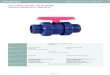 PVC-U Ball ValVEs - PN 10 sEriEs - Cepex · EN ISO 1452, EN ISO 15493 ISO 228-1 Pressione di lavoro @ 20ºC (73ºF) D16 - D110 (3/8” - 4”): PN 10 (150 psi) Materiali O-ring: EPDM