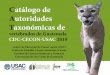Catálogo de Autoridades Taxonómicas de - CDC/USACcdc.usac.edu.gt/wp-content/uploads/2019/08/CAT-vertebradosGT-CD… · 2.2 Categorías taxonómicas Para el listado nomenclatural