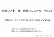 貸出リスト 兼 簡易マニュアル Ver.1 - Waseda University...・小型ハイビジョンビデオカメラ（HDR-CX560V） 早稲田ポータルオフィス 内線71-8500
