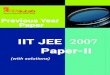 IIT-JEE2007-PAPER-2-1 · FIITJEE Ltd. ICES House, 29-A, Kalu Sarai, Sarvapriya Vihar, New Delhi - 110016, Ph : 26515949, 26569493, Fax : 26513942 IIT-JEE2007-PAPER-2-1 FIITJEE Solutions