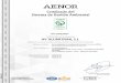 Certificado del Sistema de Gestión Ambiental€¦ · Génova, 6. 28004 Madrid. España Tel. 91 432 60 00.- GA-2009/0804 . AENOR certifica que la organización . AV ALUMITRAN, S.L