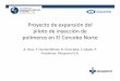 Proyecto de expansión del piloto de inyección de polímeros en El … · 2018. 10. 3. · Características de Reservorio •Reservorio Somero (650m) •Arena No Consolidada •Alta