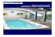 Presentaciأ³ SWIMSPA MEDITERRANEA - Fitness pool and spa El Swimspa Mediterranea incorpora una tumbona