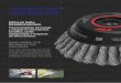 CEPILLO PARA DESBROZADORAS - Discos de Desbaste · desbrozadora de motor de 1,6 HP (25cc – 1,53 cu. In.) en adelante. • Se suministra con adaptador para ejes de 25,4 y 15 mm