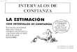 INTERVALOS DE CONFIANZAmatematicas.uam.es/.../docencia/Estadistica/IntervalosdeConfianza.… · 8 Intervalos de confianza DEFINICIÓN DE INTERVALO DE CONFIANZA Sea X una variable