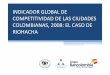 INDICADOR GLOBAL DE COMPETITIVIDAD DE LAS CIUDADES ...€¦ · INDICADOR GLOBAL DE COMPETITIVIDAD DE LAS CIUDADES COLOMBIANAS , 2008 I y II Informe Nacional de Competitividad 2007-2008