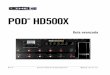POD HD500x - Line 6 · 1•4 • Referencia (Mando 1): Si deseas afinar a una referencia distinta a la estándar de 440Hz, puedes seleccionar entre 425 y 455Hz. • Audio (Mando 2):
