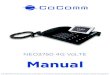 NEO3750 4G VoLTE Manual · 2020. 11. 18. · 6 Introducción Gracias por elegir el teléfono inteligente Co-Comm Neo3750 4G VoLTE. Este teléfono está diseñado para su uso con las