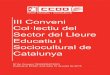 III Conveni Col·lectiu del Sector del Lleure Educatiu i ......2020/11/03  · III Conveni Col·lectiu del Sector del Lleure Educatiu i Sociocultural de Catalunya Nº de Conveni 79002295012003