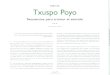 REVISífl Txuspo Poyo...Por un lado, en lo que respecta a los orígenes y aperturas, se puede sugerir que el "tejido" de Txuspo ofrece al menos dos clases diferentes de comienzos