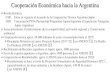 Cooperación Económica hacia la ArgentinaCooperación Económica hacia la Argentina Reseña histórica ・1981 Entra en vigencia el Acuerdo de la Cooperación Técnica Argentina-Japón