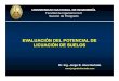 EVALUACIÓN DEL POTENCIAL DE LICUACIÓN DE SUELOSjorgealvahurtado.com/public_html/files/6... · 2018. 4. 30. · RELACIÓN ENTRE VALORES DE ESFUERZO QUE CAUSAN LICUACIÓN Y VALORES
