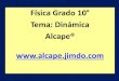 Física Grado 10° Tema: Dinámica Alcape®  · 2020. 5. 24. · FUERZA CENTRIPETA La fuerza centrípeta es la componente radial de la fuerza resultante que actúa sobre un cuerpo