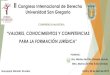 CIDE – Centro de Investigación y Desarrollo Ecuador - ll Congreso Internacional de ... · 2019. 10. 25. · y teórico de la profesión jurídica en el nivel superior, a la luz