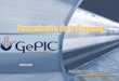 Presentación de la Empresa · 2019. 5. 27. · Consultoría e Ingeniería •Gepic es una Empresa de Consultoría e Ingeniería Urbana y sectores de movilidad, comprometidos con