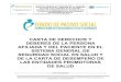 CARTA DE DERECHOS Y DEBERES DE LA PERSONA AFILIADA Y … CARTA DE... · 2021. 1. 5. · carta de derechos y deberes de la persona afiliada y del paciente en el sistema general de