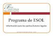 Programa de ESOL - Welcome to State Bridge Crossing ESmjkangsbce.weebly.com/uploads/4/9/6/1/49619785/esol... · 2019. 9. 28. · El Programa de ESOL del condado de Fulton ofrece apoyo