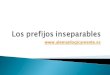 Los Prefijos Inseparables - WordPress.com · 2020. 8. 19. · prefijos latinoso griegos son inseparables . icamente.es telefonieren, automatisieren, autorisieren, desaktivieren, rekonstruieren,