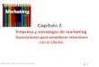 Capítulo 2 Empresa y estrategia de marketing...–Planeación estratégica integral de la empresa: definición de la función del marketing –Diseño de la cartera de negocios –Planeación