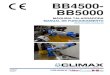 BB4500-BB5000 Operating Manual 92974 - Climax Portable...Página D Manual de funcionamiento BB4500-BB5000 GARANTÍA LIMITADA CLIMAX Portable Machine Tools, Inc. (en lo sucesivo denominada