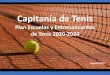 Capitanía de Tenis - Club Universitario de Buenos Aires · 2019. 10. 25. · Capitanía de Tenis Plan Escuelas y Entrenamientos de Tenis 2020-2024 Agosto 2019