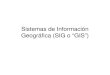 Sistemas de Información Geográfica (SIG o “GIS”)jchinea/cursos/gis/gis13/cl1... · 2013. 1. 24. · Sistemas de Información Geográfica (SIG o “GIS”) Banco de datos geográficos