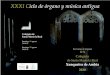 XXXI Ciclo de órgano y música antiguaxunqueiradeambia.org/files/9115/9679/5643/2020_XXXI... · 2020. 12. 12. · Domingo 16 agosto 20:00 h. Domingo 23 agosto 20:00 h. 2020 Xunqueira