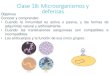 Clase 18: Microorganismos y defensas...Clase 18: Microorganismos y defensas Objetivos Conocer y comprender: • Cuando la inmunidad es activa o pasiva, y las formas de adquirirlas
